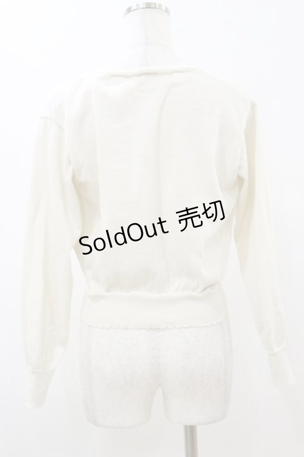 画像2: F&A / ガラス風クリアフラワー釦UVカットニットカーディガン Free OFFWHITE H-26-01-18-036-LO-TO-NS-ZH (2)