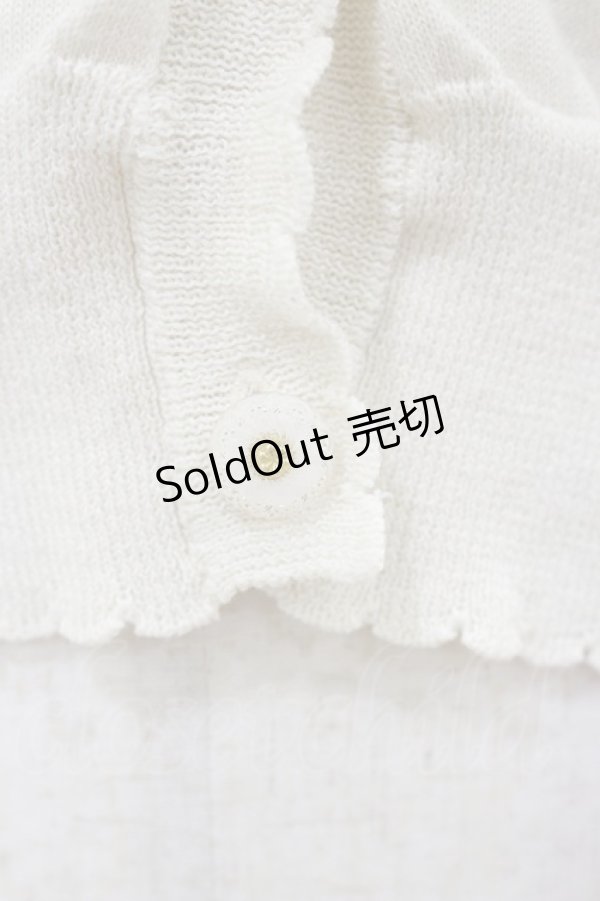 画像3: F&A / ガラス風クリアフラワー釦UVカットニットカーディガン Free OFFWHITE H-26-01-18-036-LO-TO-NS-ZH (3)