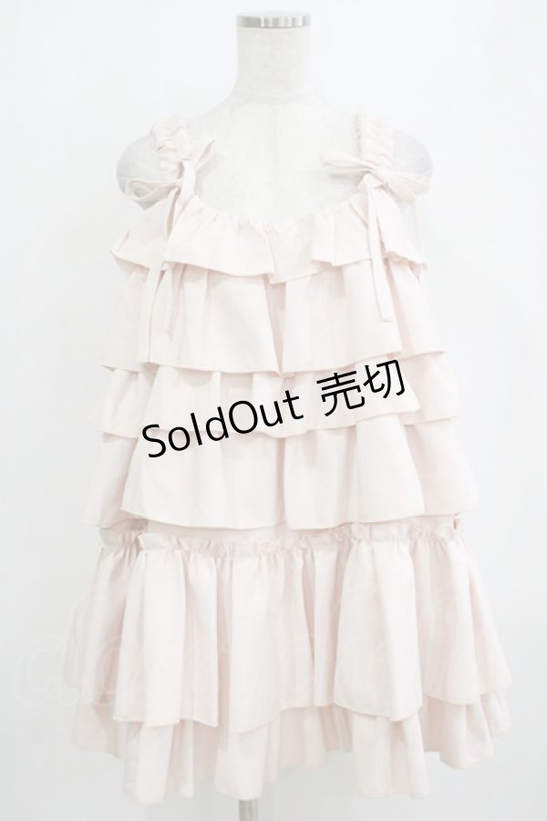 画像1: merry jenny / ホイップクリームミニワンピース  ピンク H-26-01-19-027-LO-OP-KB-ZH (1)