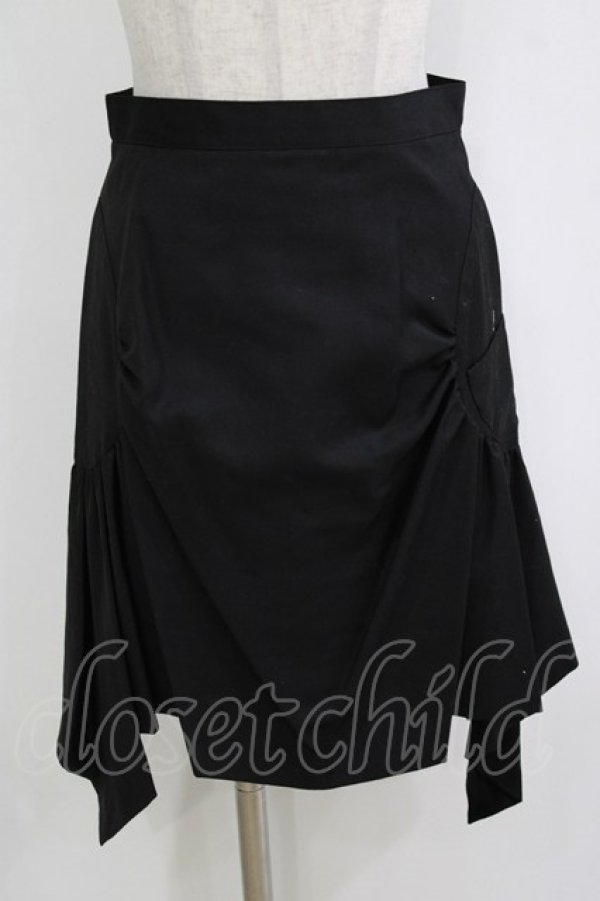 画像1: PEACE NOW / サイド切替スカート  ブラック H-26-01-19-032-PU-SK-KB-ZH (1)