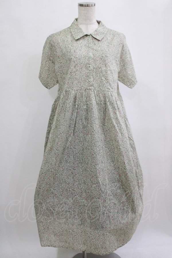 画像1: merry jenny / tulipシャツワンピース  ミントグリーン H-26-01-19-004-LO-OP-KB-ZH (1)