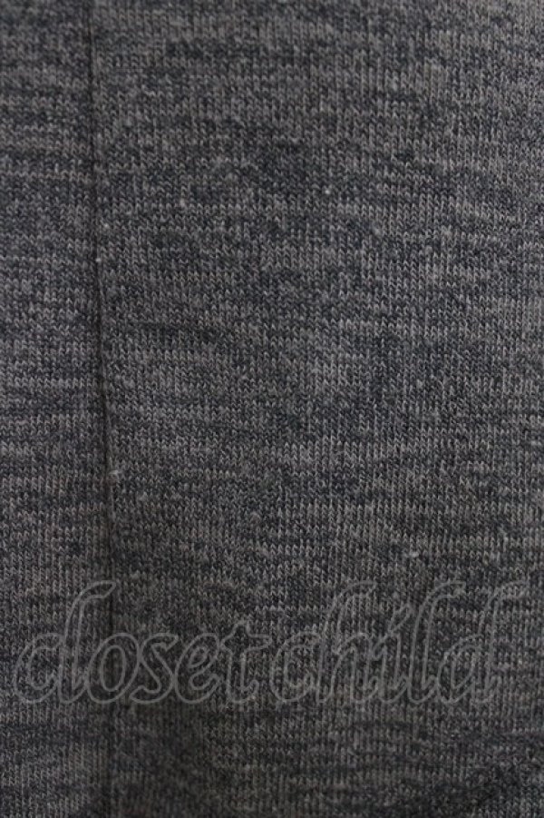 画像4: Ozz Croce / 異素材切替ハイネックカットソー  グレー H-26-01-19-034-OO-TO-KB-ZH (4)