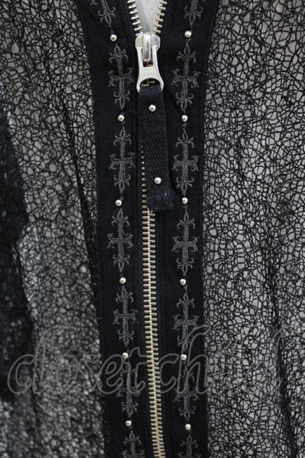 画像5: Ozz Croce / レースドルマンZIPジャケット  黒 H-26-01-19-035-OO-JA-KB-ZH (5)