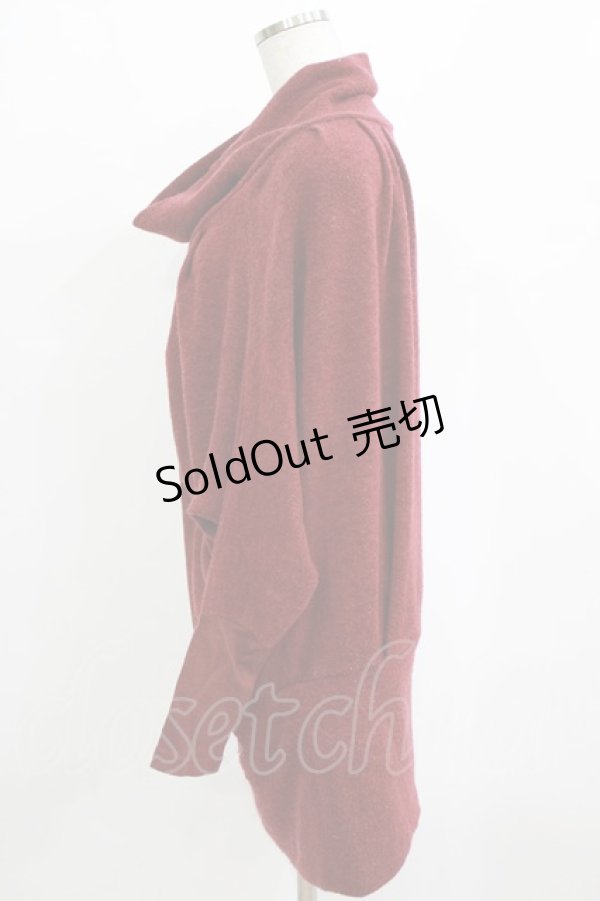 画像2: Ozz Croce / ハイネックニットトップス  ボルドー H-26-01-19-037-OO-TO-KB-ZH (2)