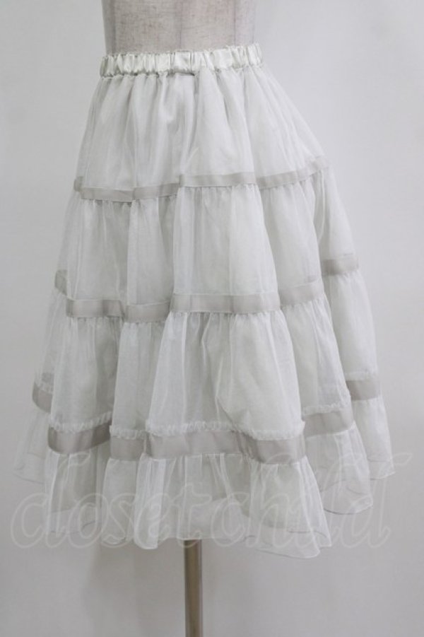画像2: Emily Temple cute / シャイニーペチコート  グレー H-26-01-19-039-ET-SK-KB-ZH (2)