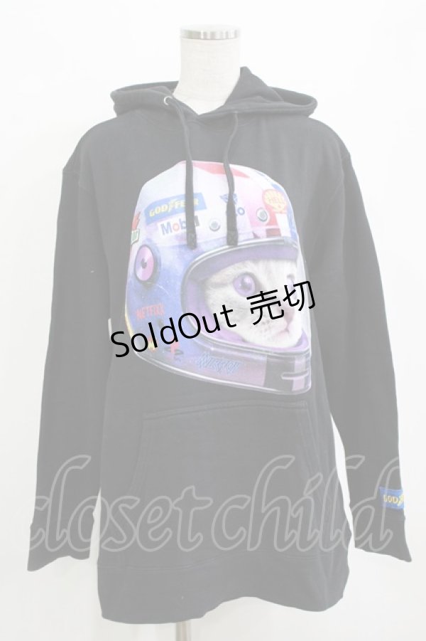 画像1: MILKBOY / CAT RACERパーカー  ブラック H-26-01-19-040-MB-TO-KB-ZH (1)