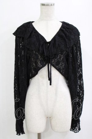 画像: merry jenny / レースフリルボレロ  ブラック H-26-01-19-043-LO-TO-KB-ZH