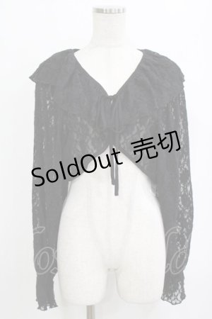 画像: merry jenny / レースフリルボレロ  ブラック H-26-01-19-043-LO-TO-KB-ZH