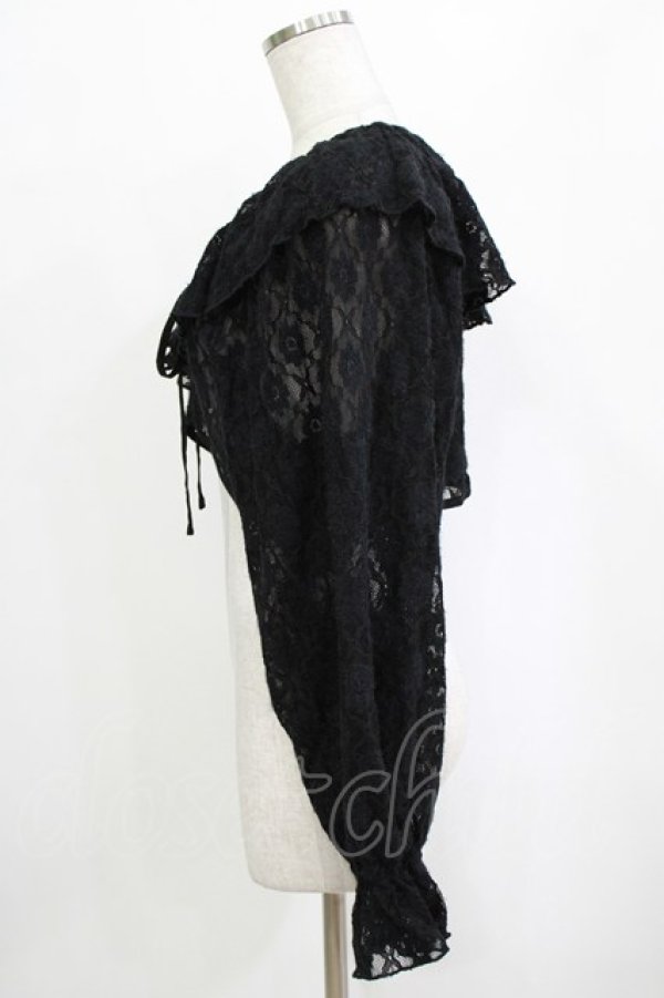 画像2: merry jenny / レースフリルボレロ  ブラック H-26-01-19-043-LO-TO-KB-ZH (2)
