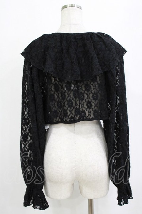 画像3: merry jenny / レースフリルボレロ  ブラック H-26-01-19-043-LO-TO-KB-ZH (3)