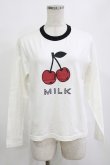 画像1: MILK / Cherry L.S. Tee  オフ H-26-01-19-045-ML-TO-KB-ZH (1)