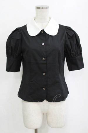 画像: MILK / アニーブラウス  ブラック H-26-01-19-046-ML-BL-KB-ZH