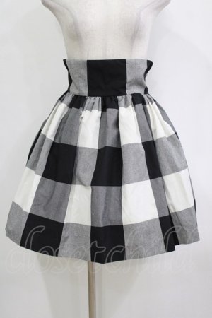 画像: MILK / GINGHAMスカート  ブラック H-26-01-19-052-ML-SK-KB-ZH