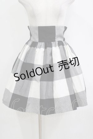 画像: MILK / GINGHAMスカート  ブラック H-26-01-19-052-ML-SK-KB-ZH