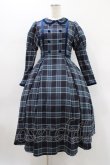 画像1: Maria pipi / フローラツイルチェックドレス S NAVY/WHITE H-26-01-19-1030-EL-OP-NS-ZH (1)