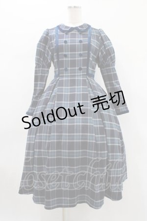 画像: Maria pipi / フローラツイルチェックドレス S NAVY/WHITE H-26-01-19-1030-EL-OP-NS-ZH