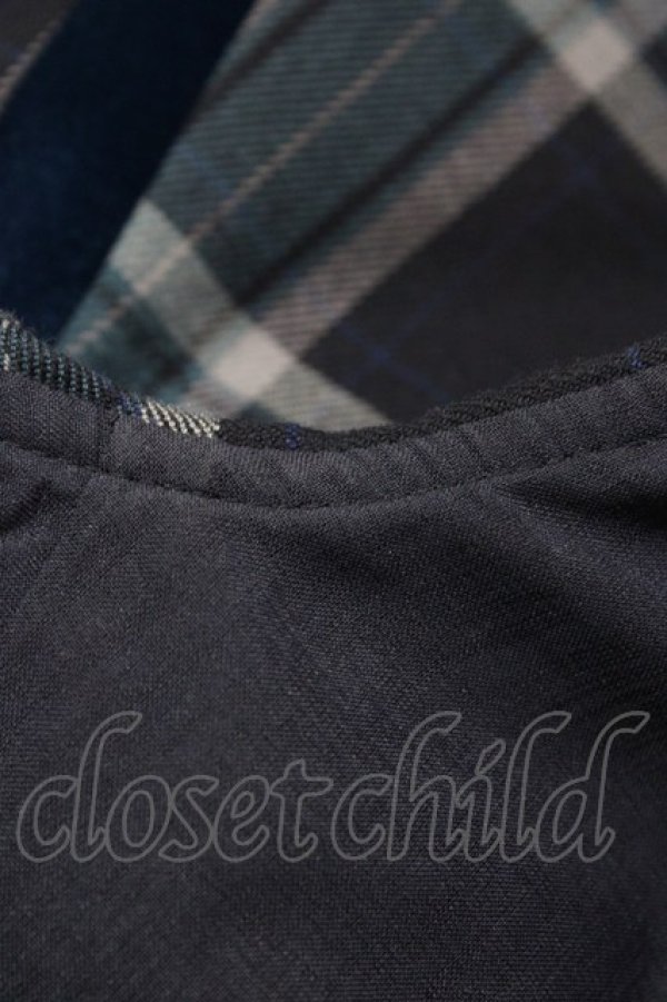 画像3: Maria pipi / フローラツイルチェックドレス S NAVY/WHITE H-26-01-19-1030-EL-OP-NS-ZH (3)