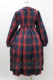 画像2: FLC / MINA*タータンチェックワンピース L グリーン H-26-01-19-1031-0-OP-NS-ZH (2)