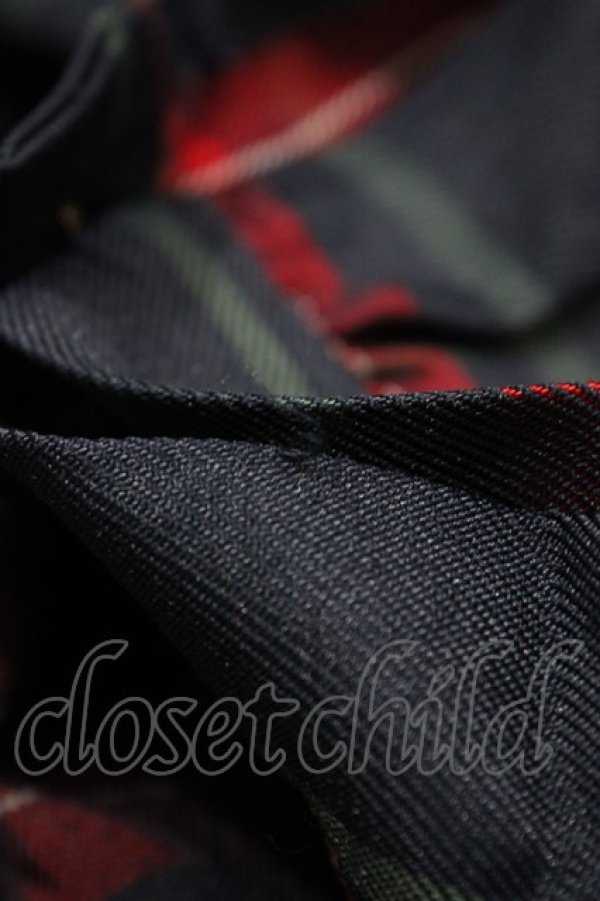 画像3: FLC / MINA*タータンチェックワンピース L グリーン H-26-01-19-1031-0-OP-NS-ZH (3)