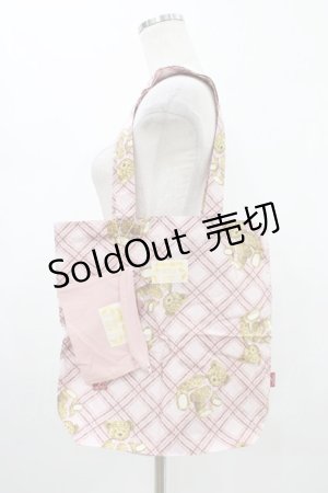 画像: PINK HOUSE / PINK HOUSE×misako&erinkoピンクリトルテディプリントトートバッグ  ピンク H-26-01-19-1006-LO-BG-NS-ZH