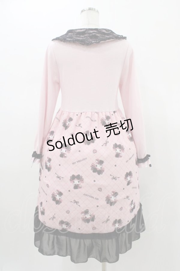 画像2: サンリオ / 真夜中のメロクロ/マイメロディワンピース S ピンク H-26-01-19-1035-EL-OP-NS-ZH (2)