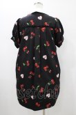 画像2: Ank Rouge /  Fancy Strawberryシャツワンピース M ブラック H-26-01-19-1037-CA-OP-NS-ZH (2)
