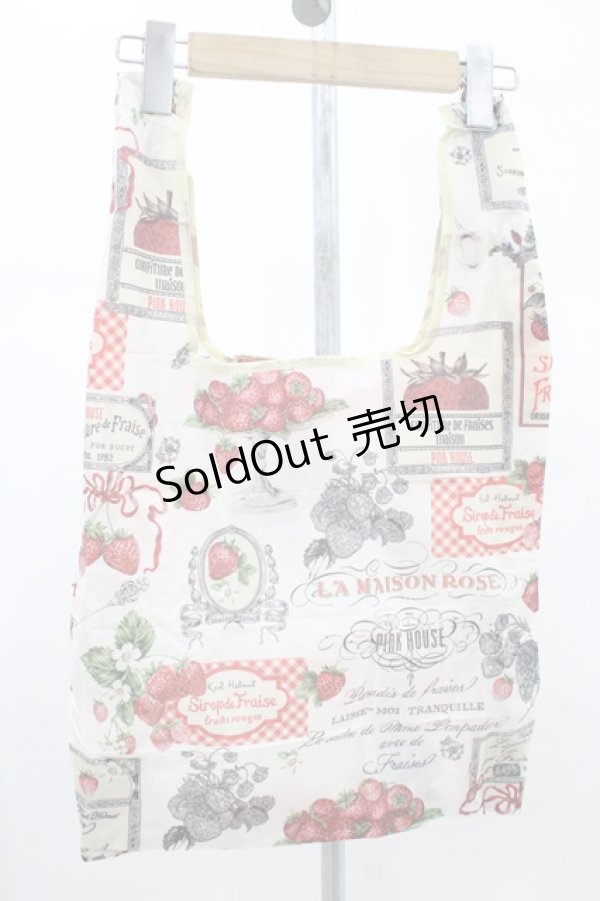 画像1: PINK HOUSE / ノベルティエコバッグ  オフ H-26-01-19-1007-LO-BG-NS-ZH (1)