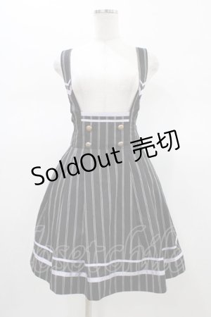 画像: Amavel / ライン入りレジメンタルストライプ柄サイドプリーツジャンスカ FREE グレー H-26-01-19-1040-CA-OP-YZ-ZH