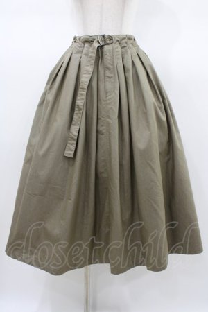 画像: INGEBORG / クールモーションツイルタックスカート 9号 サンドベージュ H-26-01-19-1042-LO-OP-NS-ZH