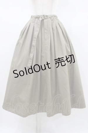 画像: INGEBORG / クールモーションツイルタックスカート 9号 サンドベージュ H-26-01-19-1042-LO-OP-NS-ZH