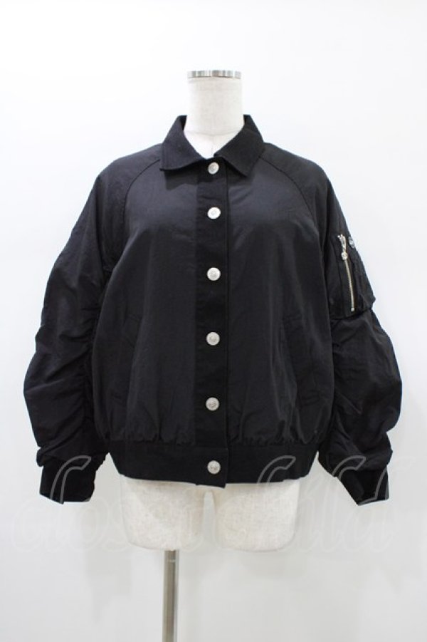 画像1: INGEBORG / オープンカラーブラウス 9号 ブラック H-26-01-19-1043-LO-BL-NS-ZH (1)