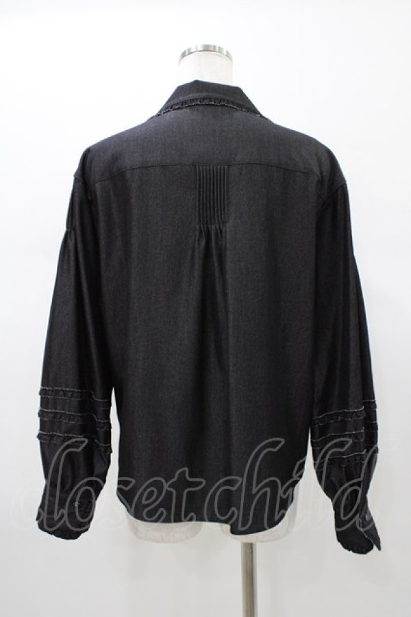 画像2: INGEBORG / デニム×タフタジャケット 9号 ブラック H-26-01-19-1044-LO-JA-NS-ZH (2)