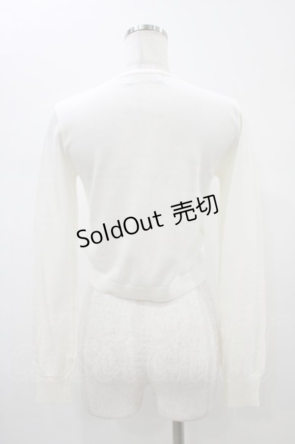 画像2: JESUS DIAMANTE / ホワイトローズカーデ Free オフ H-26-01-19-1049-JE-TO-NS-ZH (2)