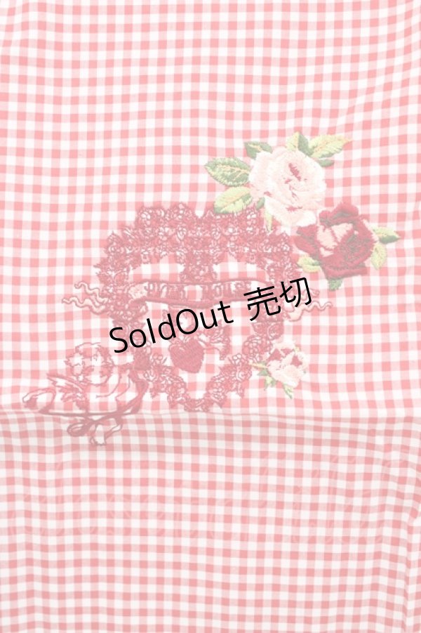 画像3: PINK HOUSE / ノベルティ巾着バッグ  レッド H-26-01-19-1008-LO-BG-NS-ZH (3)