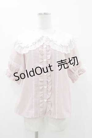 画像: DearMyLove / リボンいっぱいレースロリータブラウス M ピンク H-26-01-19-1055-EL-BL-NS-ZH