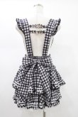 画像2: LIZ LISA / はしごリボンギンガムティアードスカパン free ブラック H-26-01-19-1013-LO-PA-YZ-ZH (2)