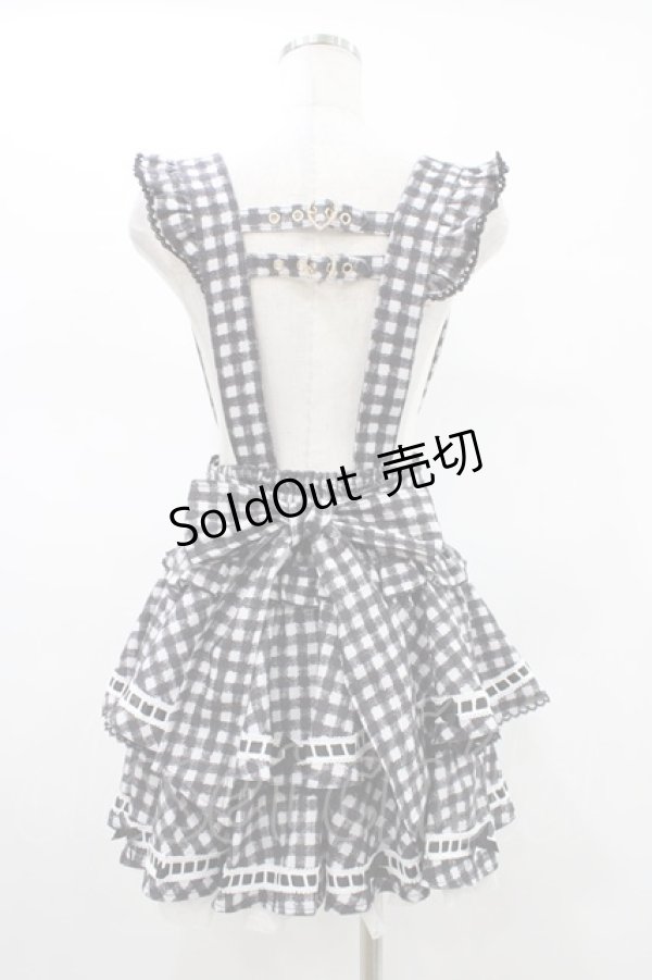 画像2: LIZ LISA / はしごリボンギンガムティアードスカパン free ブラック H-26-01-19-1013-LO-PA-YZ-ZH (2)