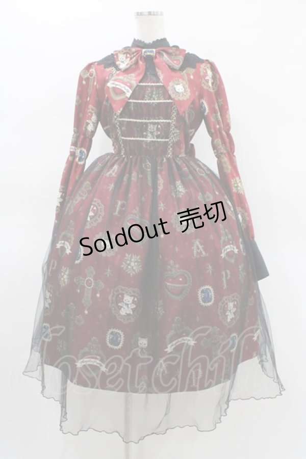 画像1: Angelic Pretty / Noble Collectionロングワンピース【渋谷店限定】 Free ボルドー H-26-01-19-1018-AP-OP-NS-ZH (1)