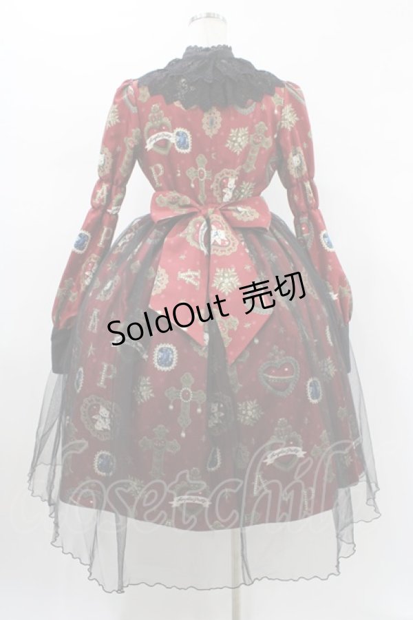 画像2: Angelic Pretty / Noble Collectionロングワンピース【渋谷店限定】 Free ボルドー H-26-01-19-1018-AP-OP-NS-ZH (2)