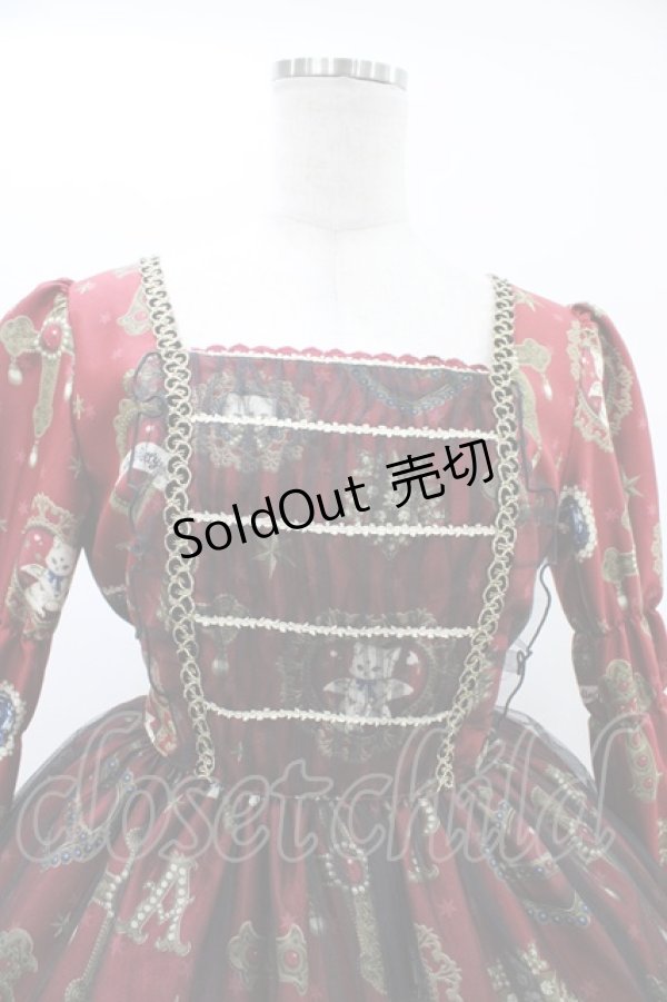 画像5: Angelic Pretty / Noble Collectionロングワンピース【渋谷店限定】 Free ボルドー H-26-01-19-1018-AP-OP-NS-ZH (5)