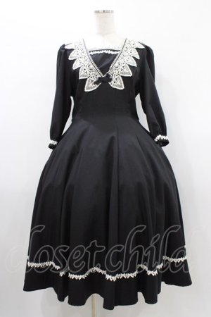 画像: Innocent World / ロワールワンピース L ブラック H-26-01-19-1019-IW-OP-NS-ZH