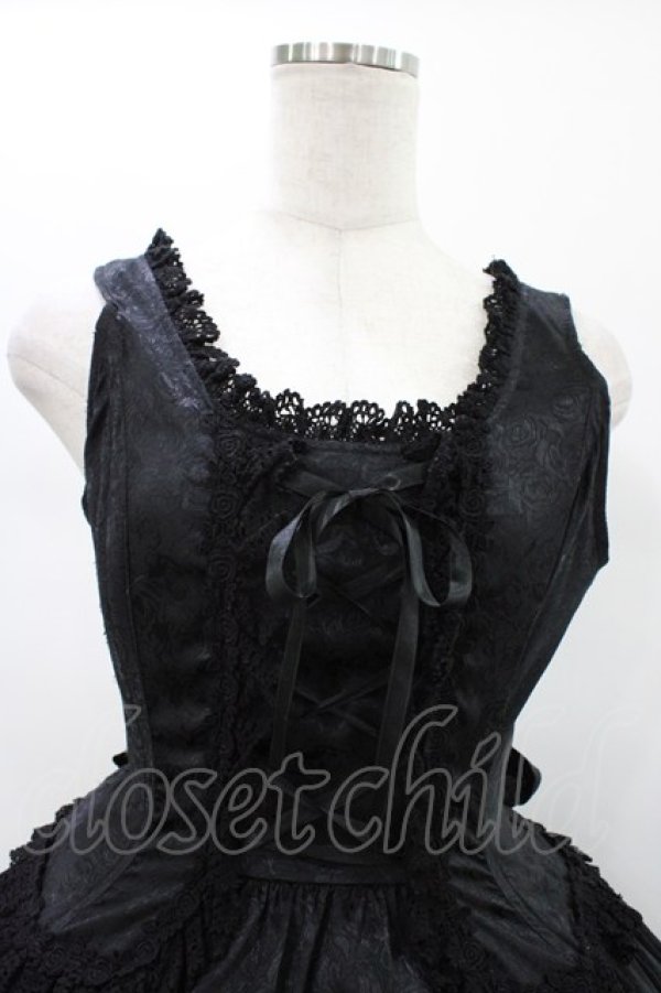 画像4: ALICE and the PIRATES / ローズバックリボンジャンパースカート FREE ブラック H-26-01-19-1020-PA-OP-YZ-ZH (4)