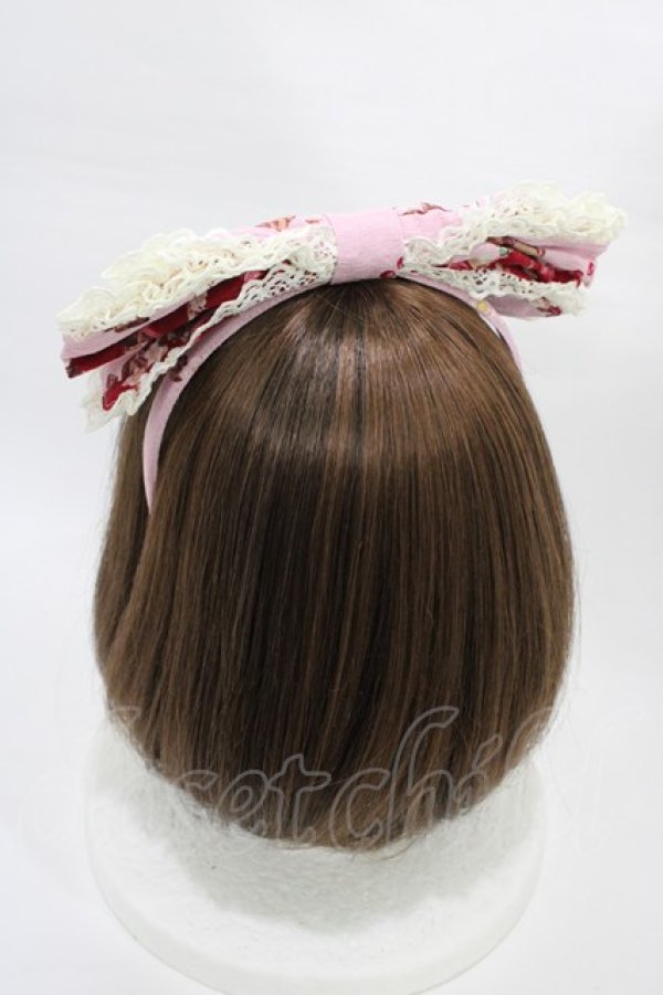 画像2: BABY,THE STARS SHINE BRIGHT / Pomme rouge〜うさぎとりすのりんごの森〜柄カチューシャ  ピンク H-26-01-19-1003-BA-AC-NS-ZH (2)