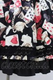 画像5: metamorphose / Wonder Card Queen of Hearts ジャンパースカート サイズ1 ブラック H-26-01-19-1021-ME-OP-NS-ZH (5)