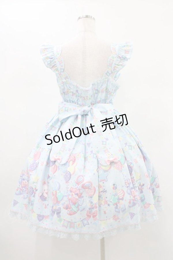 画像2: Angelic Pretty / Happy Garlandジャンパースカート Free サックス H-26-01-19-1024-AP-OP-NS-ZH (2)