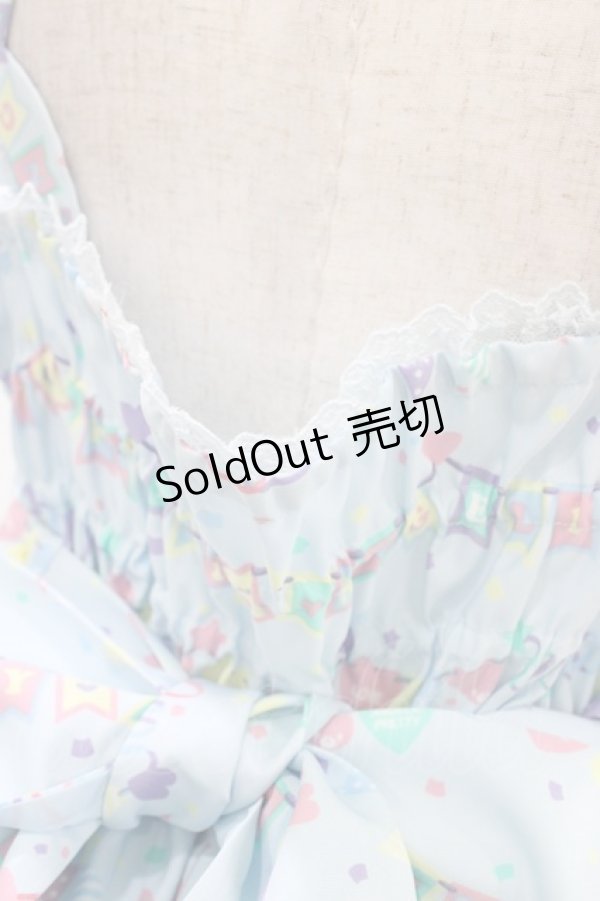 画像6: Angelic Pretty / Happy Garlandジャンパースカート Free サックス H-26-01-19-1024-AP-OP-NS-ZH (6)