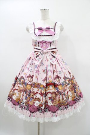 画像: BABY,THE STARS SHINE BRIGHT / くみゃちゃんのHarvest Festival柄ジャンパースカートII Free ピンク H-26-01-19-1026-BA-OP-NS-ZH