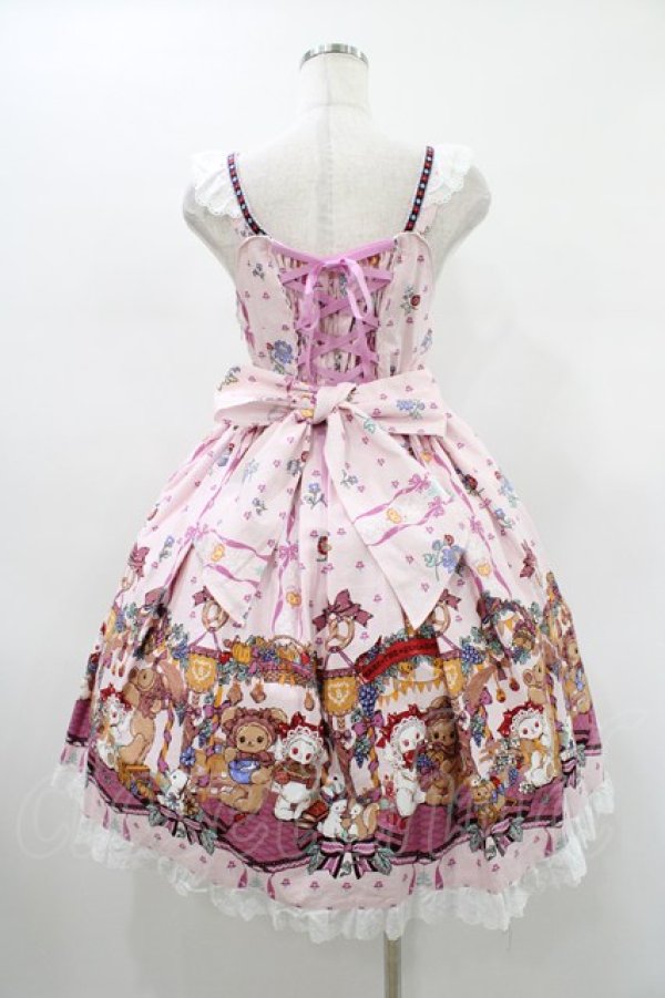 画像2: BABY,THE STARS SHINE BRIGHT / くみゃちゃんのHarvest Festival柄ジャンパースカートII Free ピンク H-26-01-19-1026-BA-OP-NS-ZH (2)