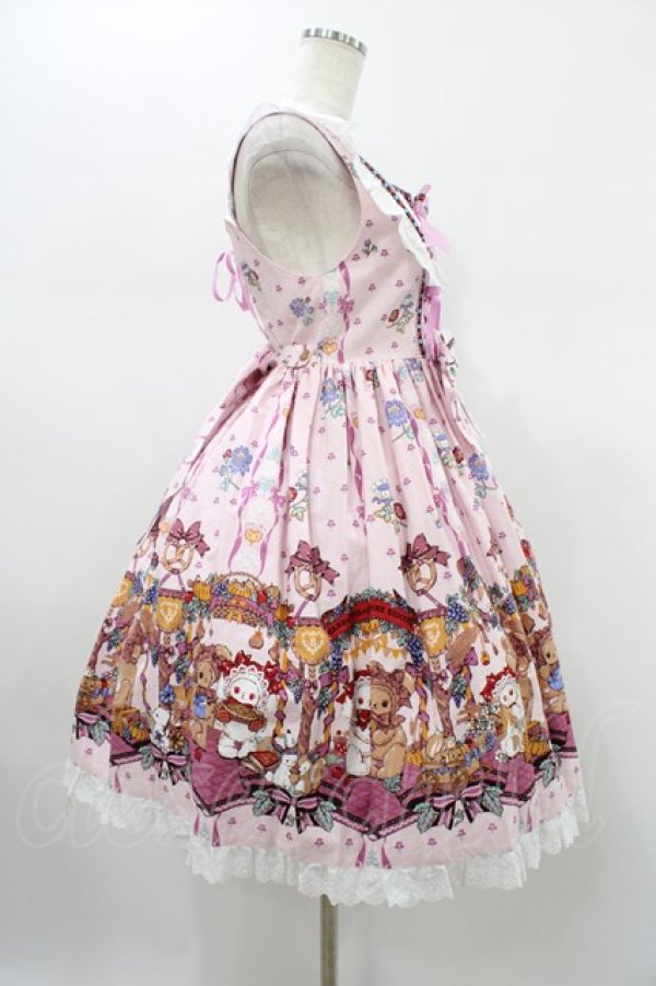 画像3: BABY,THE STARS SHINE BRIGHT / くみゃちゃんのHarvest Festival柄ジャンパースカートII Free ピンク H-26-01-19-1026-BA-OP-NS-ZH (3)