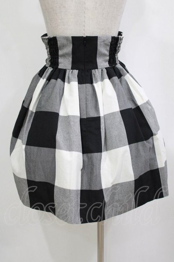 画像3: MILK / GINGHAMスカート  ブラック H-26-01-19-052-ML-SK-KB-ZH (3)